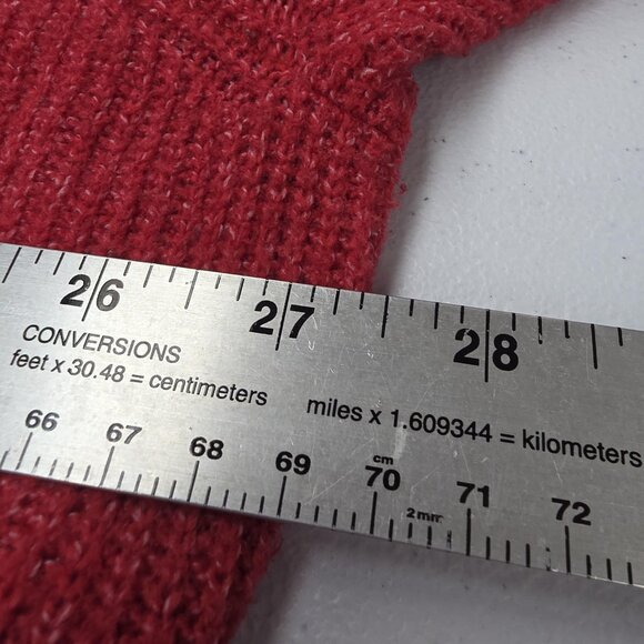 Old Navy Sweater Womens 2X Robbie Red V Neck Pullover Soft Knit Cozy Oversized - Picture 9 of 10